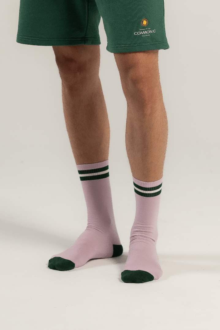 Lilac Green Socks